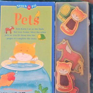 Touch & Fit Pets Baby kid childs puzzle picture animal baby book toys touch feel